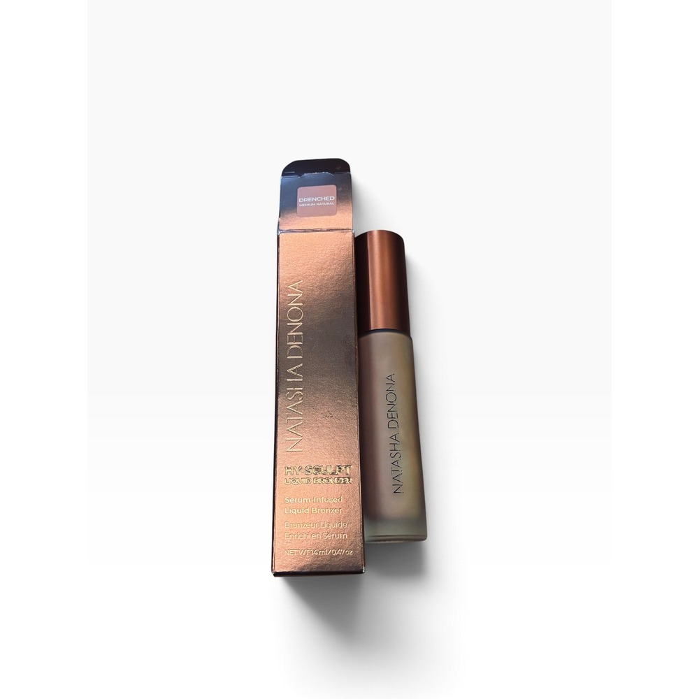 Natasha Denona Hy-Sculpt Liquid Bronzer Drenched Medium Natural 0.47 Oz READ